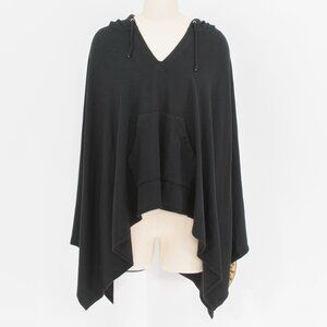 TART Black Hooded Poncho Sweatshirt — NWT — One Size